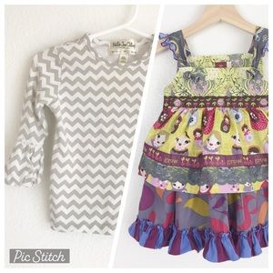 MATILDA JANE Apron Dress Long Sleeve Shirt Tee Bundle